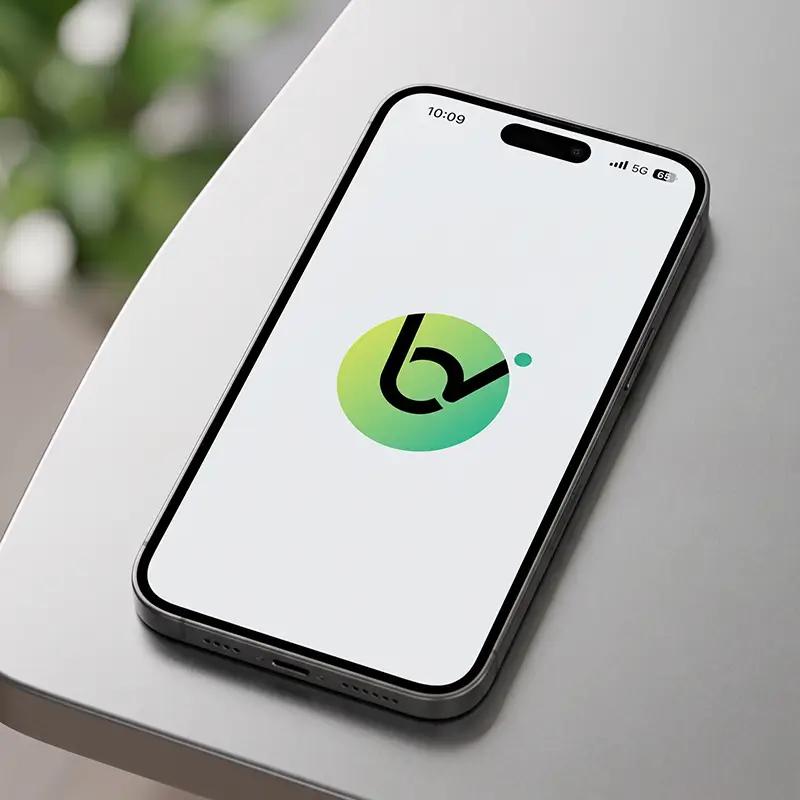 Mobile app icon mockup generated from a brand identity